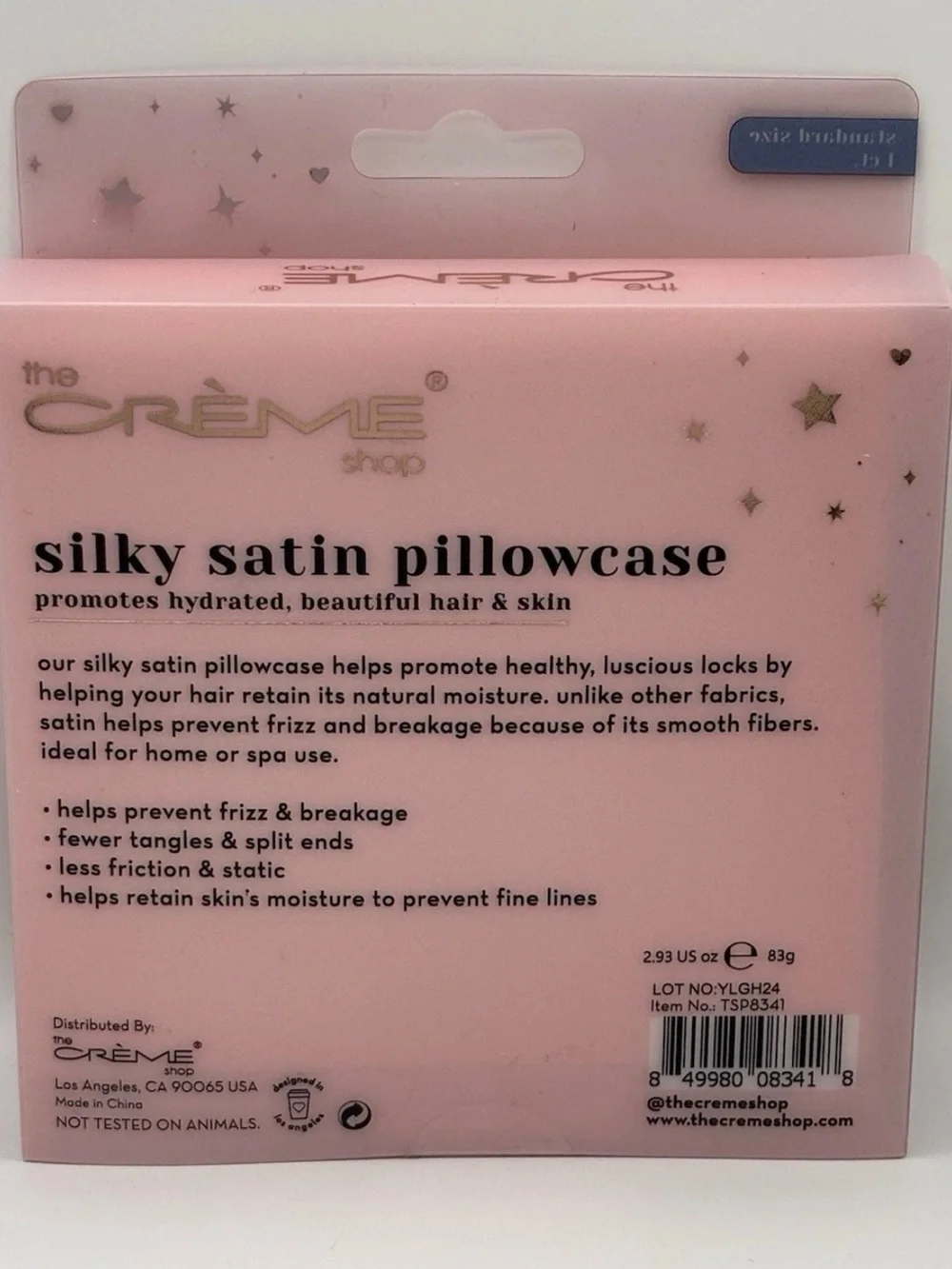 3 Pack Crème Shop Satin Pillowcase Blush Constellation Standard
